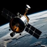 衛星が月を観測のイメージ写真（AI生成）
