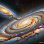銀河と惑星のイメージ写真（AI生成）